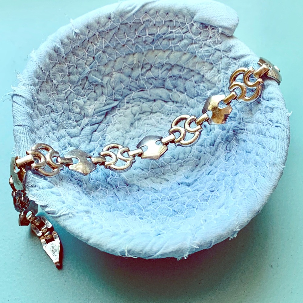 Sterling link bracelet